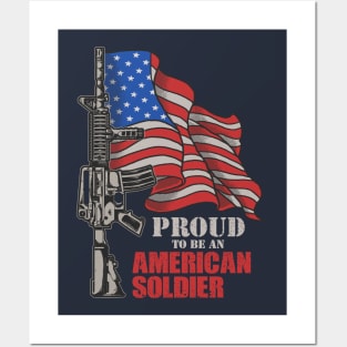 American solider proud Posters and Art